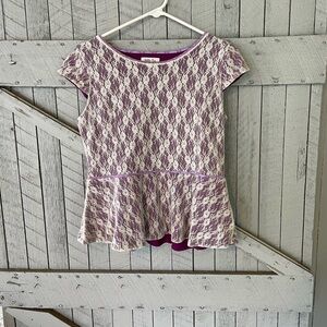 Matilda Jane Lacy Purple Top size M
